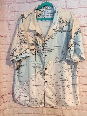 TOPDECK GEAR The Charleston Explorer Coconut Button Camp Shirt